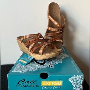 Skechers Cali Tiger Posse Wedge Sandal - Size 7.5